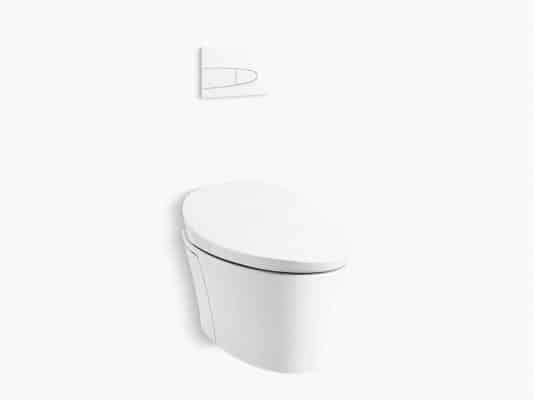 In-wall flush toilet that has a concealed cistern